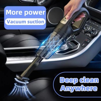Vacuum Cleaner Mini Car Cleaning Powerful Suction Handheld Car Vacuum Cleaner Rechargeable for Car and Home Auto Vacuum Cleaner