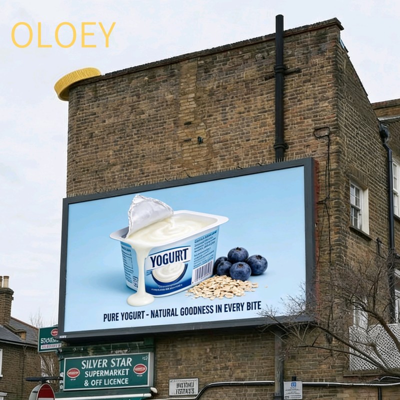 OLOEY Outdoor Billboard Advertising for Yogurt Promotion