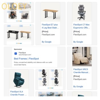 OLOEY Furniture Ads - Internet Advertising for Clients