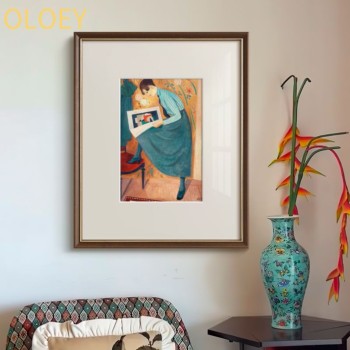 OLOEY Nordic decoration mural painting style sitting room dining-room contemporary and contracted two couplet hangs a picture of sofa setting wal painting design