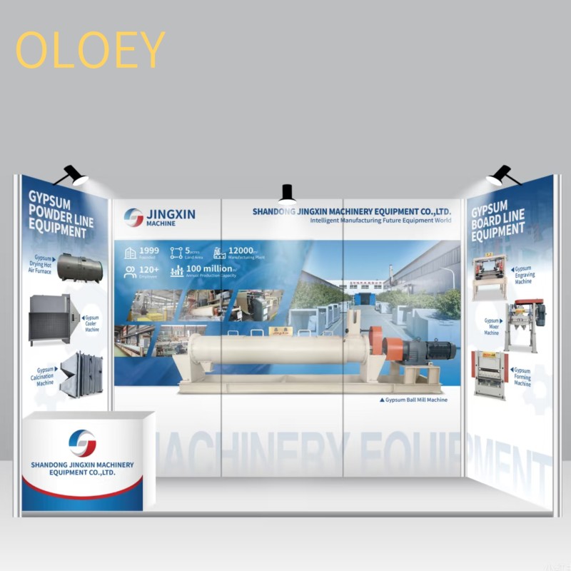 OLOEY Exhibition Booth Design for Gypsum Machinery Trade Fai