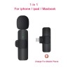 2.4G Wireless Lavalier Microphone Noise Cancelling Audio Video Recording for iPhone/iPad/Android/Xiaomi/Samsung Live Gaming Mic