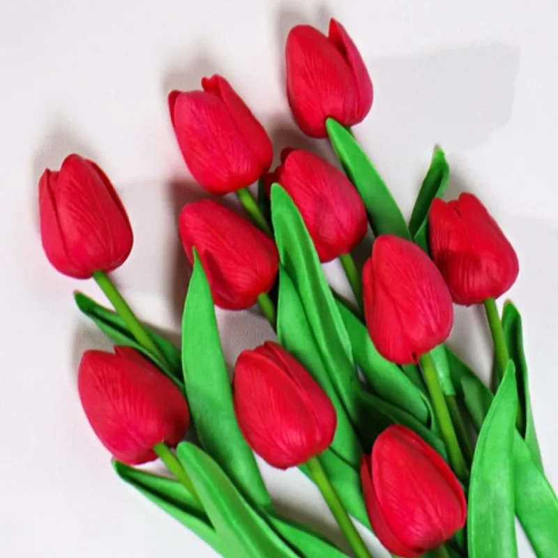 1/3/5PCS Tulips Artificial Flowers Real Touch Flowers Tulip Bouquet Decor Fake Tulips Flower for Home Wedding Decorations
