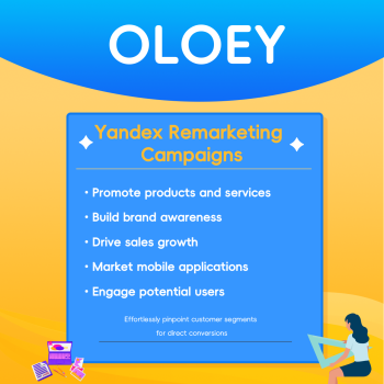 OLOEY is suitable for product promotion on the Yandex platform, including product push ads and online advertising campaigns.