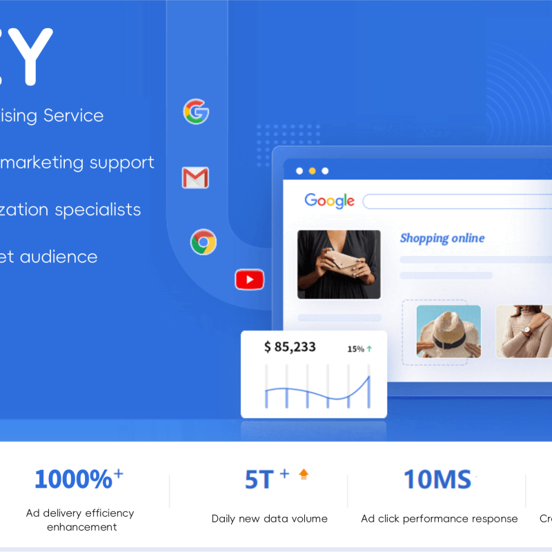 OLOEY Search Bar Ad Placement, Brand Domain Advertising, Precision Internet Advertising
