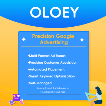 OLOEY Search Bar Ad Placement, Brand Domain Advertising, Precision Internet Advertising